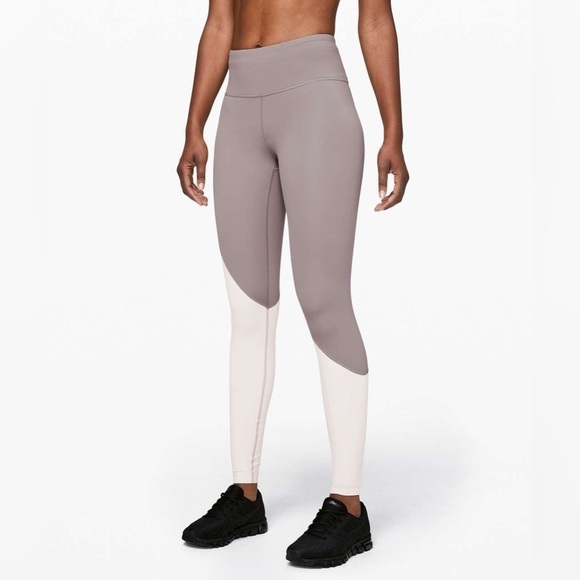 Lululemon Speed Wunder Tight *Asym Half Moon / Light Chrome, Size 6 - Picture 3 of 12